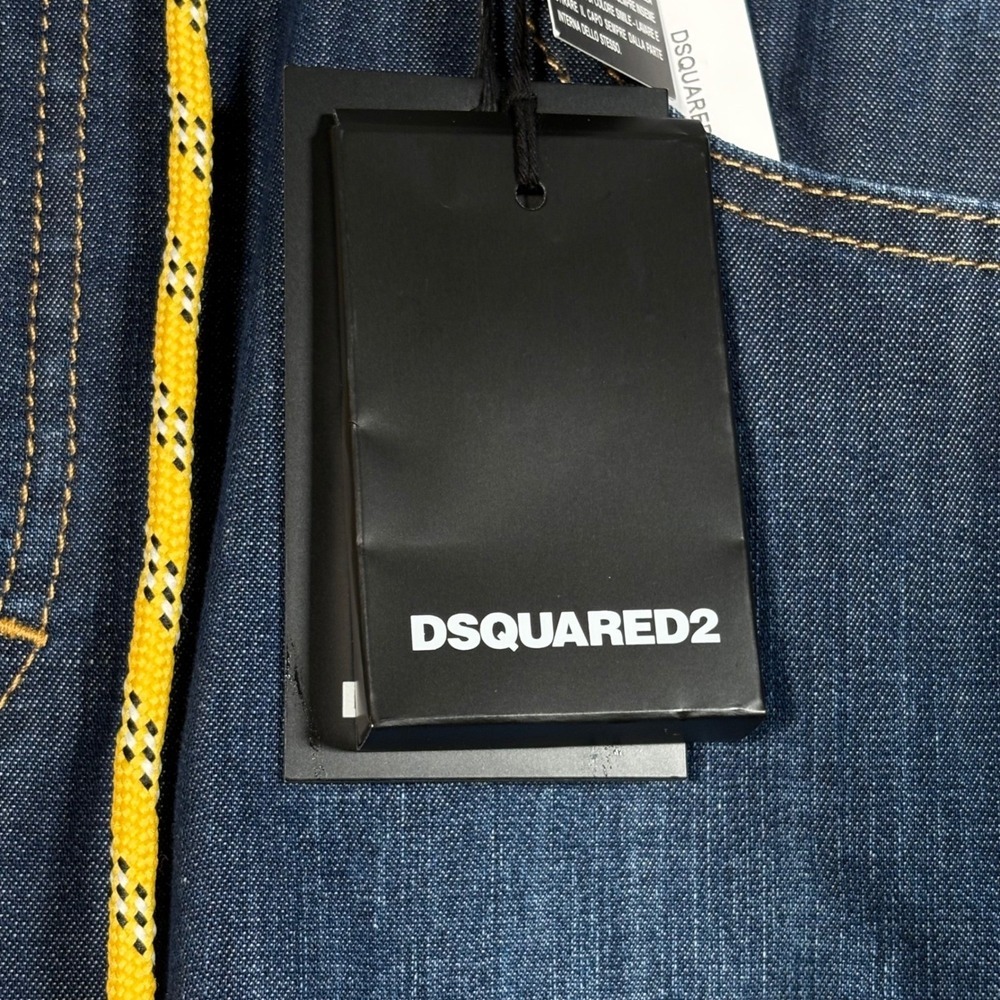 DSQUARED2 Denim Mini Skirt Women's Size 42 US 6 Dark Wash - Picture 11 of 16